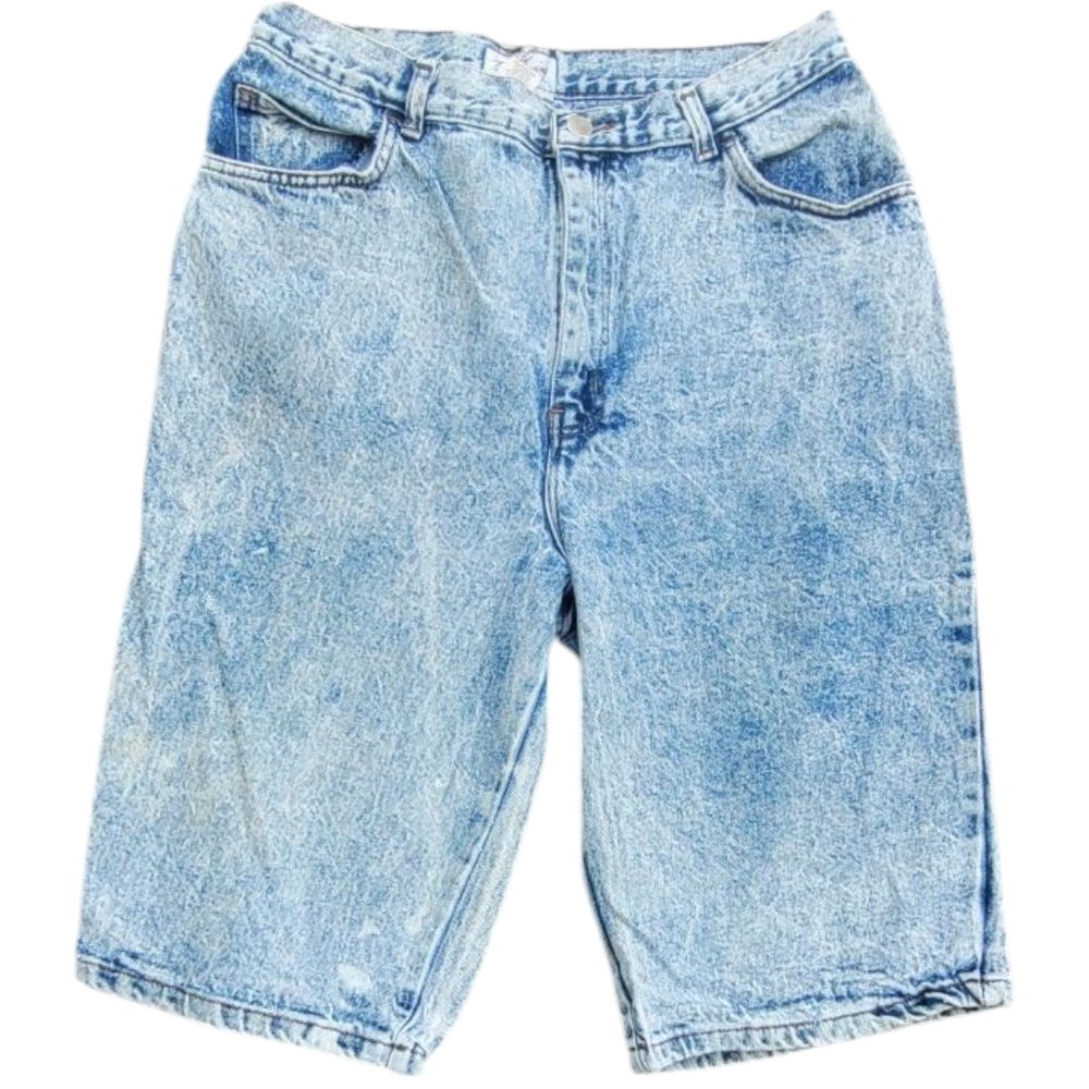 * Dirty Dancing Size 15/16 Light Blue Denim Shorts Acid Wash 1987 vintage